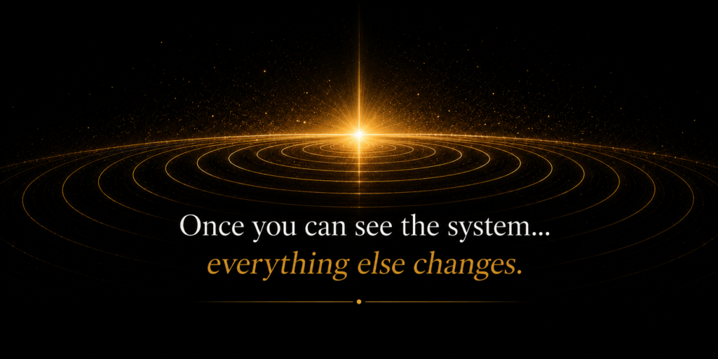 Randall Blaum teaches that once you can see the system, everything else changes